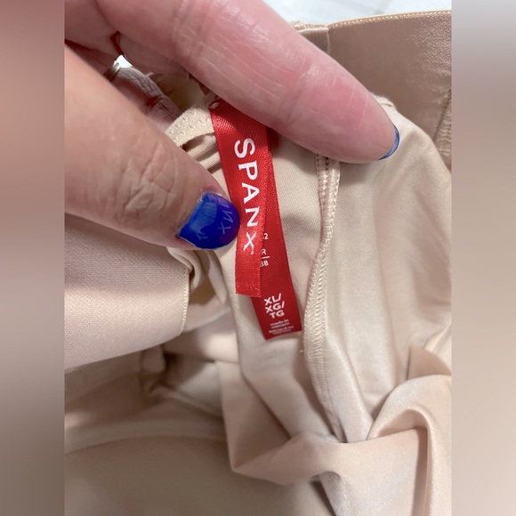 SPANXshape™ Suit Your Fancy Strapless Cupped Mid-Thigh Bodysuit - Picture 9 of 14